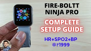 Fireboltt Ninja Pro Smartwatch Full Setup Guide [upl. by Adnohsar107]