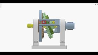 Nutation bevel gear drive 1 [upl. by Hacker]