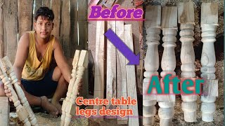 Centre Table  Tea Table Legs Design  Wood Turning Lathe Machine  Simpleboyrajesh [upl. by Cynthea]