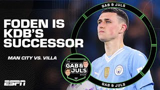 Phil Foden is the successor to Kevin De Bruyne Man City vs Aston Villa RECAP  ESPN FC [upl. by Meeharb]