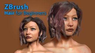 ZBrush  015  FiberMesh Hair for Beginners [upl. by Htebsle]