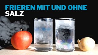 Friert das Salzwasser ein Experiment zum Nachmachen [upl. by Esserac]