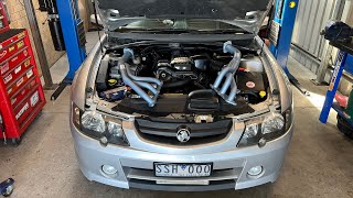 VY Commodore Work Wagon Gets A Pair Of Pacemaker 5059 Extractors [upl. by Wager907]