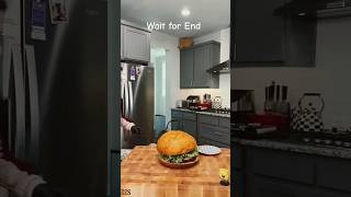 😱World biggest burger 🍔🤯 burger shorts KyleIstook BABYGRONKGOATED krabbypatty food [upl. by Narrat]