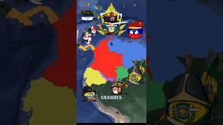 PÉRDIDAS DE COLOMBIA countryballs mapa curiosidades historia guerra colombia [upl. by Cynthy]