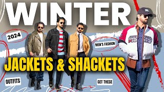 Best Winter Jackets and Shackets to Style in 2024  Winter Outfits  Mens Fashion Tips [upl. by Remas621]