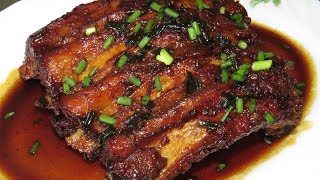 Cooking Pork Ribs With Coca Cola  Easy Pork Ribs Recipe By Kimyee Ros Cooking [upl. by Anemolihp]