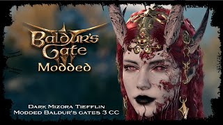 Baldurs Gates 3  Character Creation MODDED  Dark Mage Female Tiefflin [upl. by Ardnik]