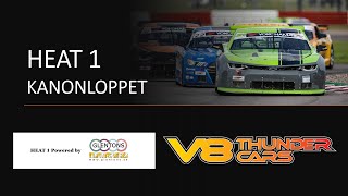 V8 THUNDER CARS  LIVE  HEAT 1  KANONLOPPET  GELLERÅSEN ARENA [upl. by Euqnom]