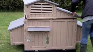 Easy Clean Large Chicken Coop  No Red Mite  Assembly Video [upl. by Nrublim]