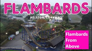 Flambards Theme Park Cornwall From Above  November 2024 [upl. by Remington]