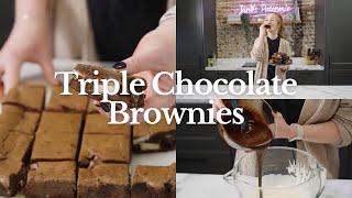 The BEST EVER Triple Chocolate Brownies Recipe  Jane’s Patisserie [upl. by Calise]