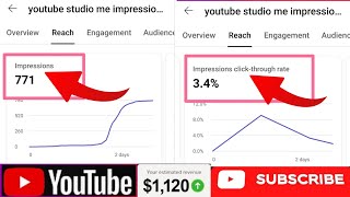 youtube studio me impression ka kya matlab hota he🤔‎Shivamtechaim6t [upl. by Ina]