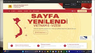 VİETNAM VİZESİ SAYFASI YENİLENDİ [upl. by Eittam]