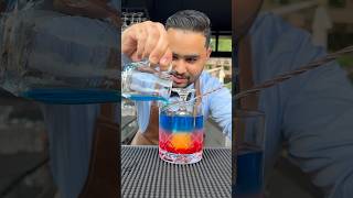 🌈Rainbow Drink Recipe🔥shorts drink cocktail recipe [upl. by Ecarg]