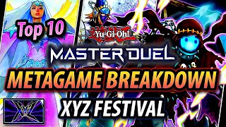 TOP 10 DECKS  Xyz Festival YuGiOh Master Duel [upl. by Asoj]