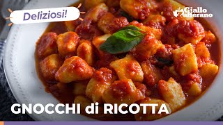 GNOCCHI di RICOTTA con SUGO di POMODORO VELOCE un primo fatto in casa veloce e delizioso 😍🍅😋 [upl. by Yssirhc]