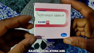 Azithromycin tablets IP 250 MG azrolid250 [upl. by Yniffit]