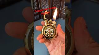 Copper kerosene lighter gold coated  automobile coolgedgets smartgadgets [upl. by Emmye]