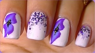 One Stroke Nail Art for Shorter Nails [upl. by Kcirtap]