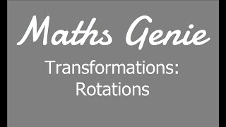 Rotations Transformations of Shapes [upl. by Nerok]