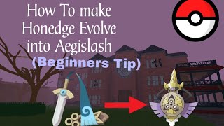 HOW TO EVOLVE HONEDGE INTO AEGISLASH IN POKEMON BRICK BRONZE [upl. by Farleigh]