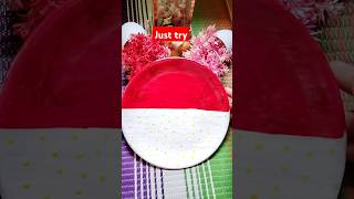 Diy plate art how to art on a plate plate shortvideo viralshort art easyart viralshorts [upl. by Helyn246]