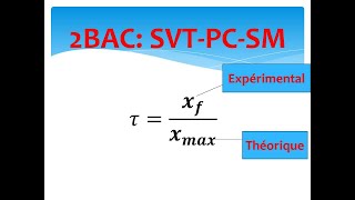 le taux d avancement final dune réaction exemple réaction dun acide avec leau chimie de 2bac [upl. by Suilmann677]