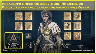 Assassins Creed® Odyssey Burning Demigod Build [upl. by Helbonnas]