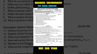 business environment and strategic management model question 2080 pre board questionimportant [upl. by Harikahs333]