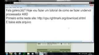 Como fazer undervolt em processador AMD AthlonTurion  controle manual de clock [upl. by Rebecka]