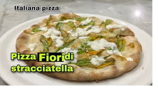 Pizza fiori stracciatella italiana pizza pizza italiana cucinaRecipe pizza italiana cucina [upl. by Eatnwahs]