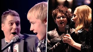 Moments When Famous Celebrities Surprised By Fans Singing Skills [upl. by Lancaster]