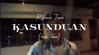 Robledo Timido  Kasunduan feat cleon Official Lyric Visualizer [upl. by Niraa364]