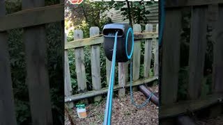 GARDENA Hose Reel Retraction 💦🚿💧shorts gardena besthosereel satisfying oddlysatisfying [upl. by Llertal]