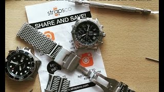 Did I buy the right mesh band StrapsCo HLink Shark Mesh Watch Band Review [upl. by Inail716]