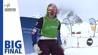 Big Final  Samkova edges Jacobellis for win  Cervinia  Ladies SBX  FIS Snowboard [upl. by Novhaj]