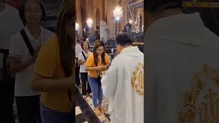 Feast of San Nicolas de Tolentino at San Sebastian Basilica with the Panecillos de San Nicolas [upl. by Sokram]