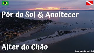 ALTER DO CHÃO  Pôr do Sol  Anoitecer  Santarém  Pará PA Aéreas Drone © Direitos Reservados [upl. by Anoli]