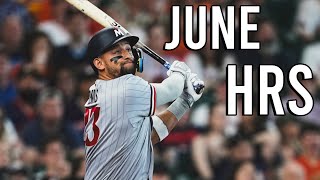 Every Minnesota Twins Home Run  June 2024 [upl. by Iveksarap]