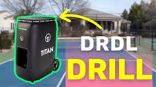 Fun pickleball drill to do with your TITAN ball machine [upl. by Sugden]