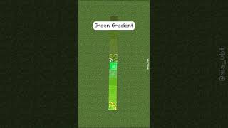 🌳🟢 Epic Green Minecraft Gradient shorts minecraft gaming minecraftbuilding [upl. by Anits]