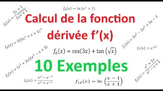 Étude des fonctions  Comment calculer la fonction dérivée fx [upl. by Charita920]