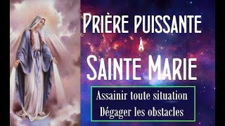 🙏DEBLOQUER UNE SITUATION✝️PRIERE TRES PUISSANTE STOPPER LE MAL✝️MARIE PASSE DEVANT❓guérison Soin [upl. by Neeneg]