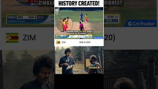 History Created 🤯 zimbabwe indvsnz testcricket trending rohitsharma pakvseng [upl. by Enytsirhc]