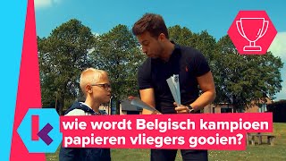 wie wordt Belgisch kampioen papieren vliegers gooien [upl. by Kraus]