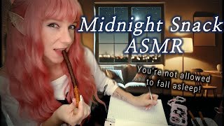 Midnight Snack👄🍭 ASMR personal attention flirty mouth sounds roleplay food eating [upl. by Faxan]