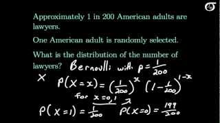 Introduction to the Bernoulli Distribution [upl. by Oznerol]