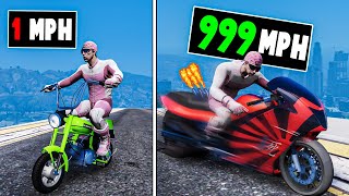 Every time I crash my bike gets faster in GTA 5 [upl. by Leann]