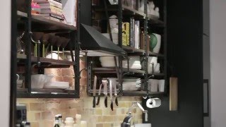 Interior Design — Hip Industrial Galley Kitchen Design [upl. by Reivaz]